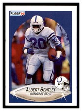 1990 Fleer Update #U-1 ALBERT BENTLEY Indianapolis Colts ~C6MM