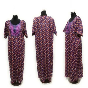 INDIAN Kaftan Tunic Holiday Dress Beach Cover up Dubai Abaya .FARASHA.COTTON - Picture 1 of 83