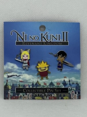 Ni no Kuni II Revenant Kingdom Collectable Pin Set by Level 5 Bandai Namco~New! - Image 1 of 3