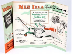 1950s New Idea Number 20 Mounted Picker Accordion Style Advertising Brochure - Picture 1 of 4