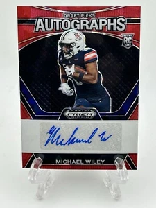Fútbol americano Panini Select 2023 #DPA-MWY Michael Wiley Red Ice Prizm novato automático radiocontrol - Imagen 1 de 2