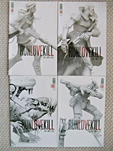 Lote de 4 cómics RunLoveKill #1-4 Imagen FULL RUN Fugitive Assassin Dinobots - Imagen 1 de 1