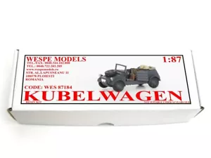 Volkswagen Kubelwagen 1:87 Wespe Models German light car resin kit 87184 - Picture 1 of 1