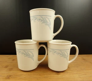 3 Corningware Blue Lily Design mugs Microwave Safe - Picture 1 of 18