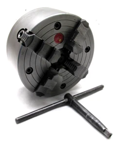 CHIN YU 8" INDEPENDENT 4-JAW LATHE CHUCK w/ 2-1/4"-8 TPI THREADED MOUNT - Picture 1 of 7