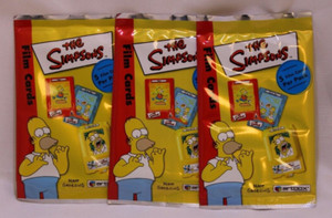The Simpsons Film Cards 5 Card’s In  Each Pack (X3)
