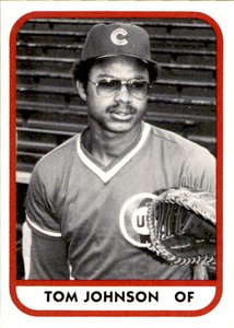 1981 Quad City Cubs TCMA #13 Tom Johnson St Croix Virgin Islands Baseball Card