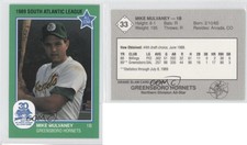 1989 Grand Slam South Atlantic League All-Stars Mike Mulvaney #33