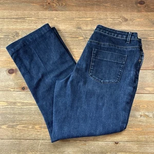 Coldwater Creek Straight Leg Women's Blue Jeans P10 - 30x26 Mid-Rise Stretch - Picture 1 of 12