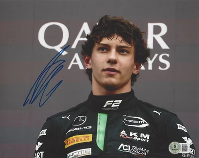 KIMI ANTONELLI SIGNED MERCEDES FORMULA 1 F1 8x10 PHOTO ANDREA 3 BECKETT BAS COA - Image 1 of 3