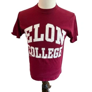 Vintage Russell Athletic Elon College T-Shirt Maroon Gr. M - Bild 1 von 4