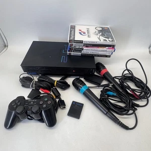 Sony Playstation 2 / PS2 Fat SCPH-30004 R + 1 Controller 2 Mikrophone 5 Spiele - Bild 1 von 10