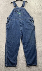 Key Denim Overalls Mens 50x30 Blue Dungaree Carpenter Bibs Workwear Farmer - Picture 1 of 18