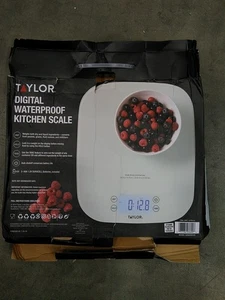 Báscula de plataforma de cocina digital LED impermeable Taylor, ingredientes líquidos secos - Imagen 1 de 3