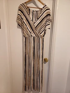 Principles Maxi Dress Size 18 Short Sleeve Faux Wrap Summer Beach Holiday - Picture 1 of 8