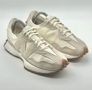 New Balance 327 Unisex Sneakers Size W-10/M-8.5 Creamy Beige WS327SO - Pre Owned - Picture 1 of 10