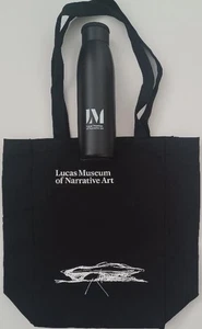 GEORGE LUCAS MUSEUM OF NARRATIVE ART SPACESHIP TOTEBAG WATER BOTTLE STAR WARS - Picture 1 of 4