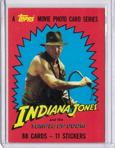 Topps Indiana Jones and the Temple of Doom Card #1 Harrison Ford - Picture 1 of 2
