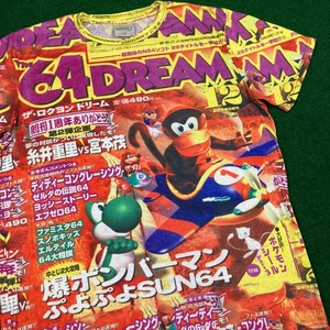 Cool Shirtz 64Dream Shirt Mens M Red 1997 Nintendo 64 Magazine Promo AOP 90s Tee - Picture 1 of 11