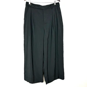 Madewell Harlow Damen-Knöchelhose weites Bein Größe 14 weich fallend plissiert Lasche Taille - Bild 1 von 11