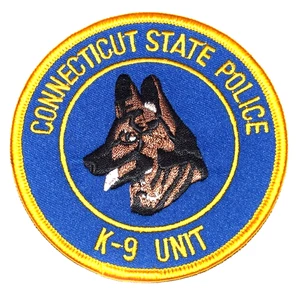 Connecticut State Police - K-9 Unit - Polizei Patch CANINE DOG SHEPHERD 3,5" 1N - Bild 1 von 1