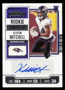 KEATON MITCHELL 2023 CONTENDERS AUTO RC RAVENS AUTOGRAPH ROOKIE - Bild 1 von 1