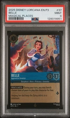 2025 Disney Lorcana Belle - Apprentice Inventor Magical Places Promo MINT PSA 9 - Image 1 of 2