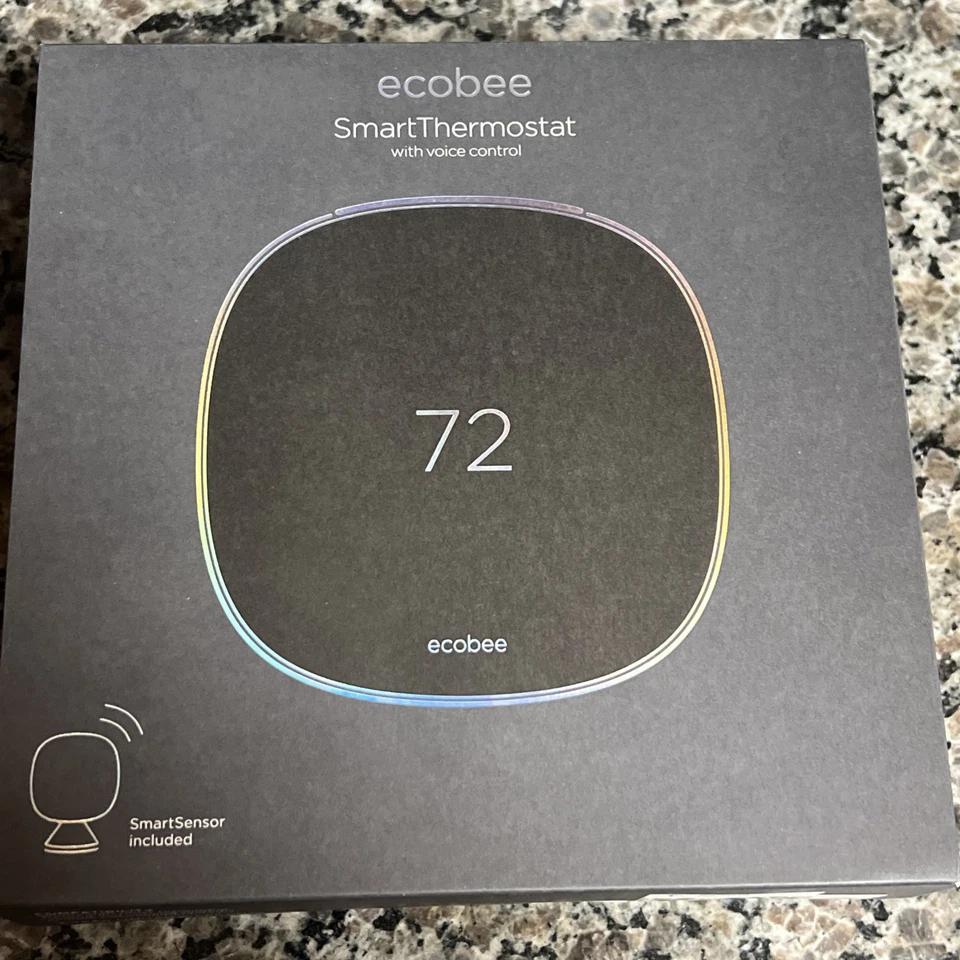 New ecobee smart thermostat Smart Thermostat Black EB-STATE5-01 - Image 1 of 4