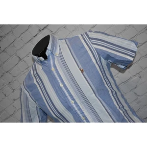 Polo Ralph Lauren Hemd Herren Größe Small klassische Passform elegant Knopfleiste blau gestreift - Bild 1 von 7