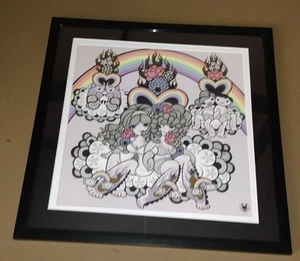 Junko Mizuno JUNE framed 16x16" ltd ed LGBT Pride print 2014 seasonal collection - Picture 1 of 2