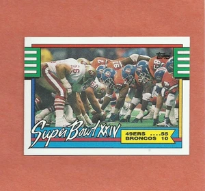 1990 TOPPS SUPER BOWL XXIV SAN FRANCISCO 49ERS CHAMPIONSHIP CARD #5 - Picture 1 of 1