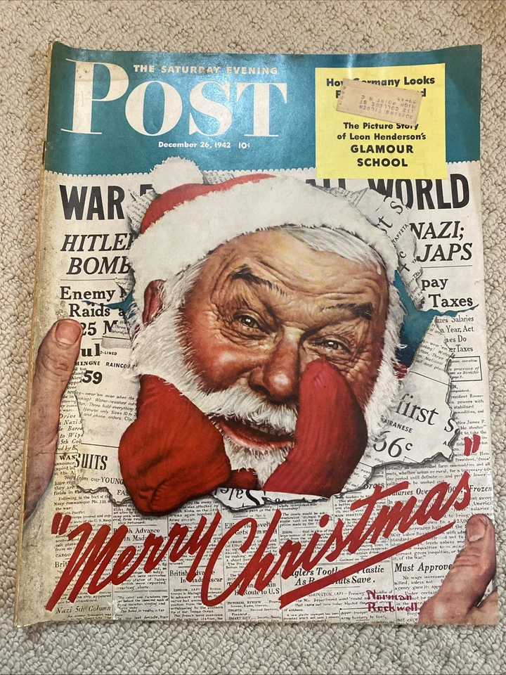THE SATURDAY EVENING POST Complete Magazine, Christmas WWII, December 26, 1942 - Image 1 of 3