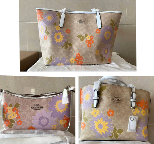 Borsa Coach City firmata tela con stampa floreale CBG71 CBT21 CBG73 Outlet