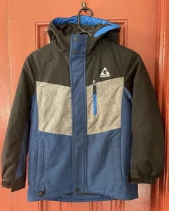 Gerry Jungen Thermo Winterjacke mit Kapuze 7/8 blau grau - Bild 1 von 22