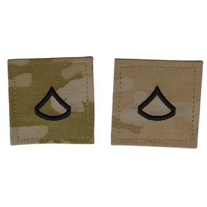 PFC Private First Class Rank OCP Patch With Hook Fastener Set of 2 - Picture 1 of 4