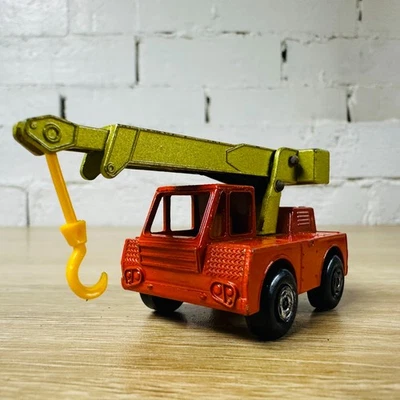 Iron Fairy Crane Orange Gold Lime Matchbox Superfast MB42 1971 Lesney - Image 1 of 4