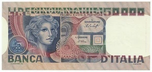 50000 LIRE BANCA D'ITALIA VOLTO DI DONNA 23/10/1978 SUP- - Picture 1 of 6