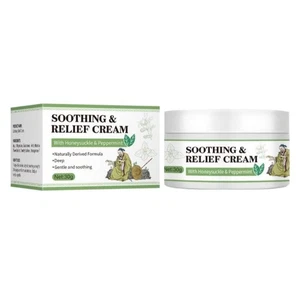 Soothing Relief Cream with Honeysuckle & Peppermint 30g D3P7 T1K6 - Picture 1 of 8