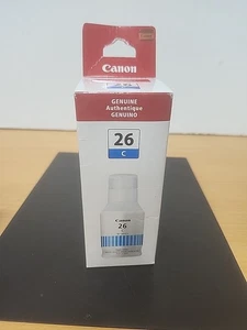Genuine Canon GI-26 Pigment Cyan Ink Bottle for MegaTank 4421C001 - Picture 1 of 5