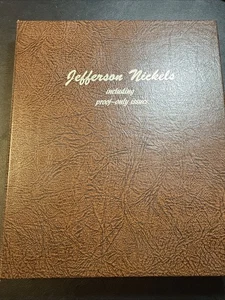 Album monete Dansco 1938-1990 Jefferson Nickel compreso solo prova emissioni 5c 8113 - Foto 1 di 13