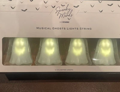8 New Ghost Halloween Musical String Lights Singing The  Ghostbusters Song! - Image 1 of 4