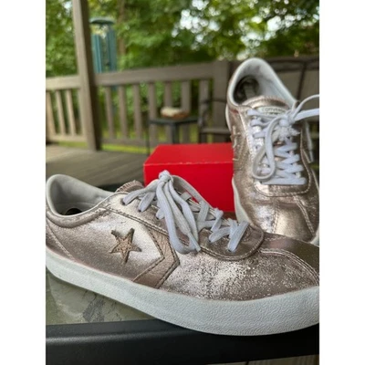 Converse Breakpoint Metallic Rose Gold Leather Low Top Sneakers M 7.5 or W 9 - Image 1 of 4