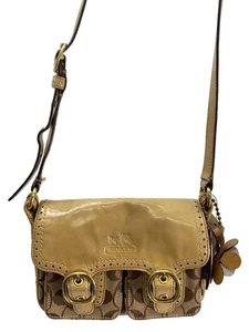 Borsa a tracolla Coach firmata tela BRW - Foto 1 di 9