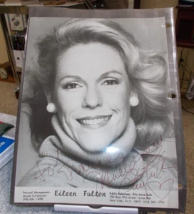 Eileen Fulton - Fotografía vintage firmada en plástico - Imagen 1 de 2