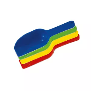 4 Pcs Kids Heavy Duty Plastic Coloured Beach Sandcastle Sand Scoop Scooper Set - Picture 1 of 5