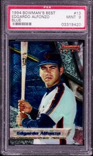 1994 Bowman’s Best Edgardo Alfonzo Blue #13 Card Graded Psa 9 Mint!!!