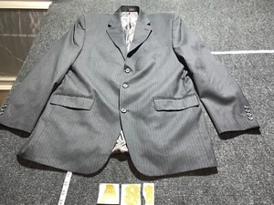 CHAPS RALPH LAUREN BLAZER HOMBRE NEGRO RAYAS TRES BOTONES 44L (32X31) - Imagen 1 de 12