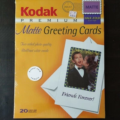 Kodak Premium InkJet Matte Greeting Card Paper (20 Sheets) 1131549 Free Shipping - Image 1 of 2