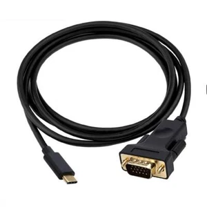 USB-C To VGAThunderbolt 3 C to VGA Male Converter Adapter Cable 1.8M - Picture 1 of 9