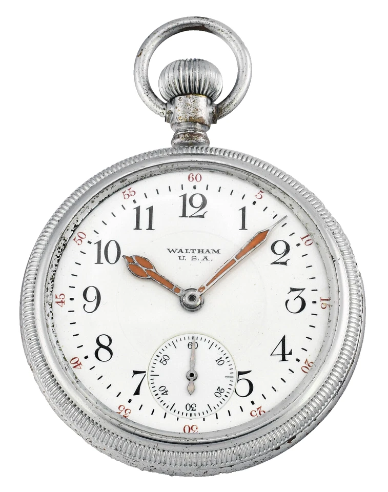 Reloj Bolsillo Vintage WALTHAM Militar Británico Flecha Ancha Años 16 - 1943 - Foto 1 de 4